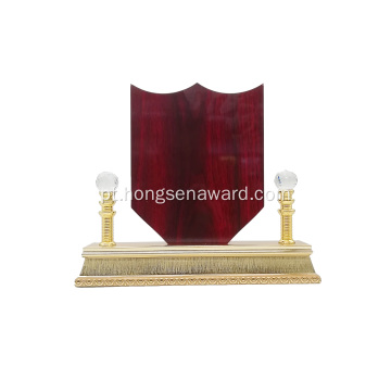 placa de prêmio de madeira de lembrança de estoque de luxo